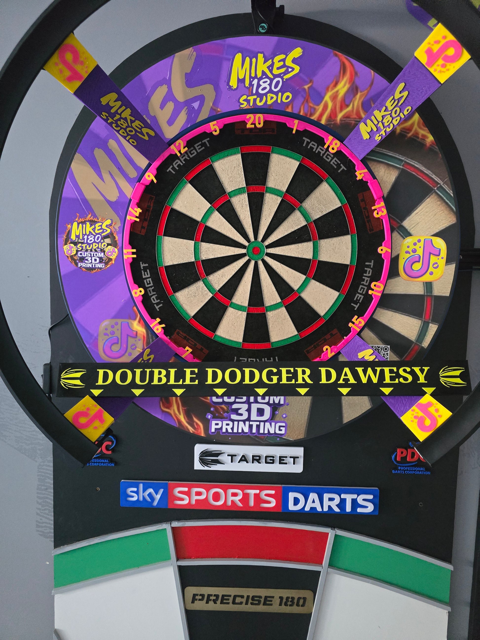 Custom 3D printed Oche's - 2 piece that clip together