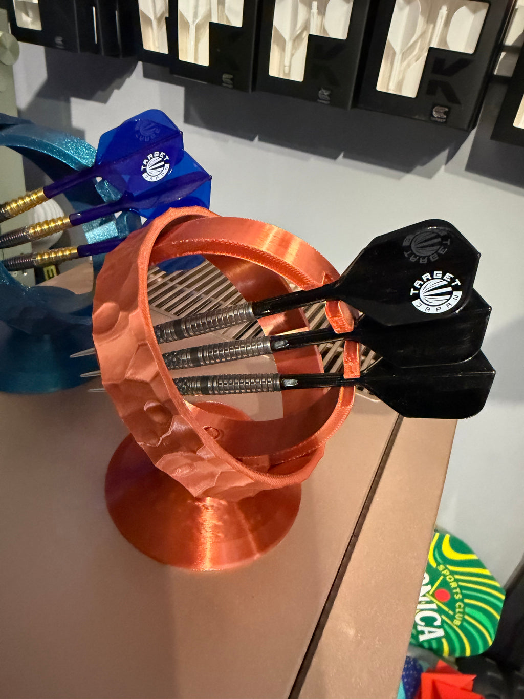 Fable style darts holder - holds 1 set of darts