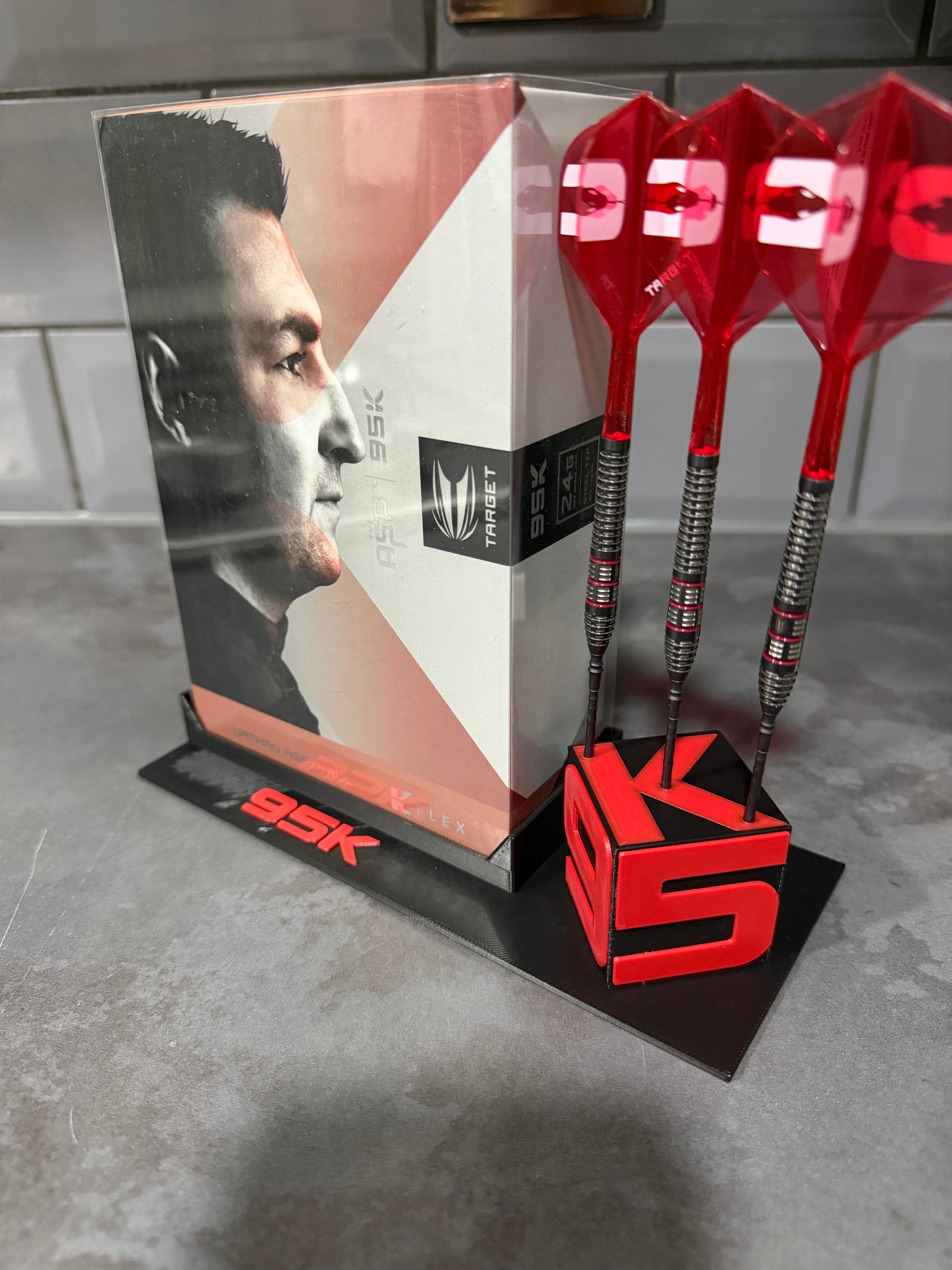 95k display holder for case and 95k cube to display darts