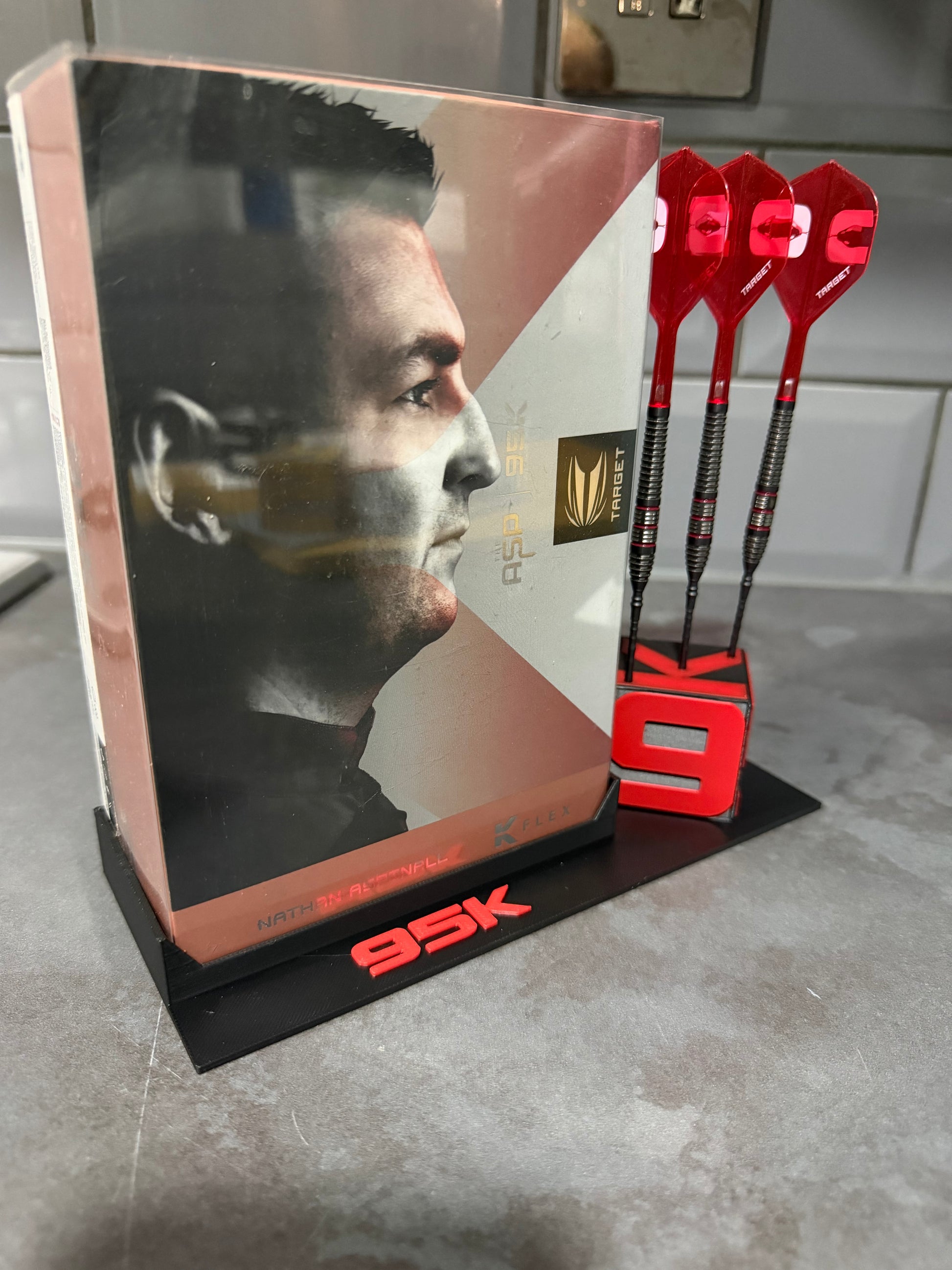 95k display holder for case and 95k cube to display darts
