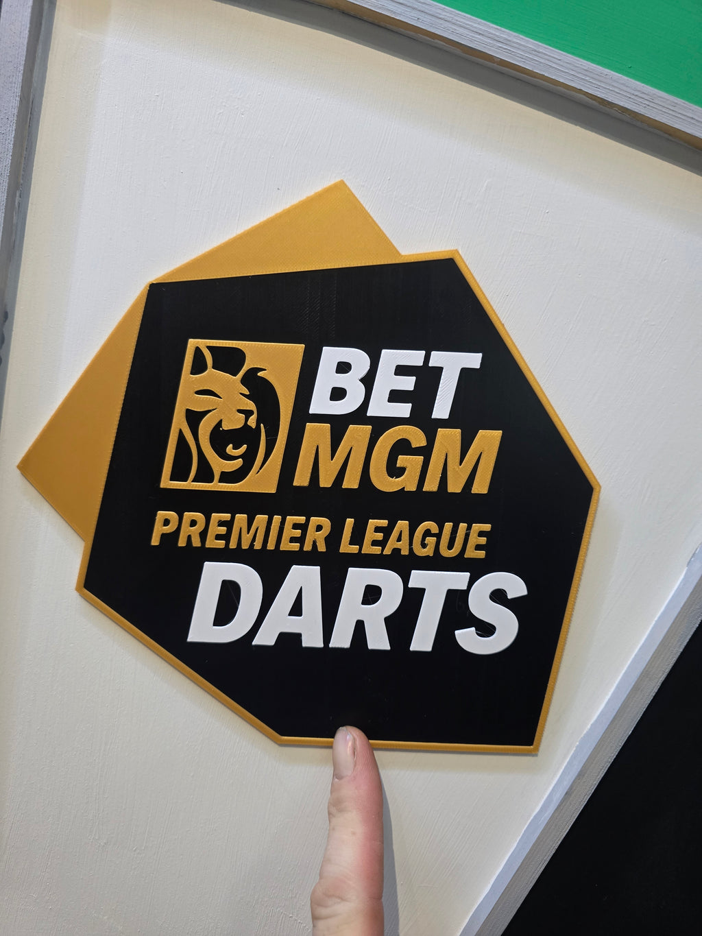 Bet MGM premier league Darts Sign wall art