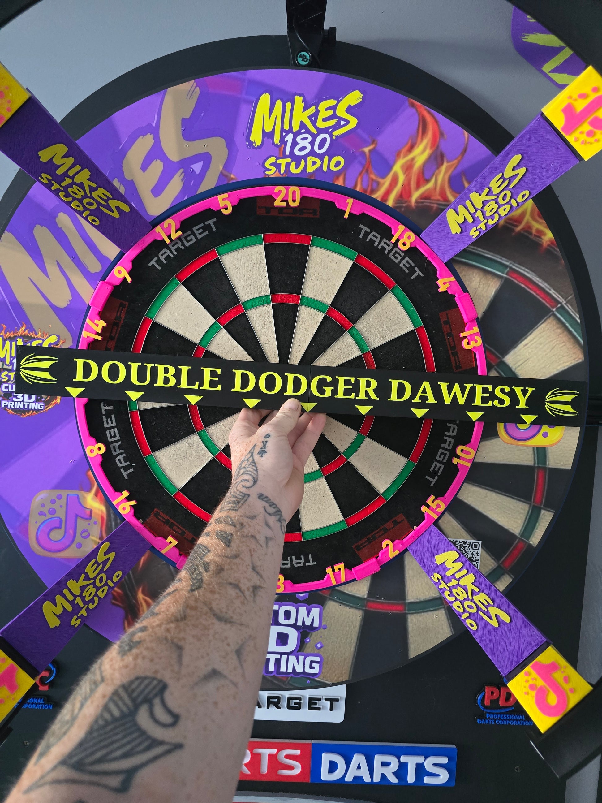 Custom 3D printed Oche's - 2 piece that clip together