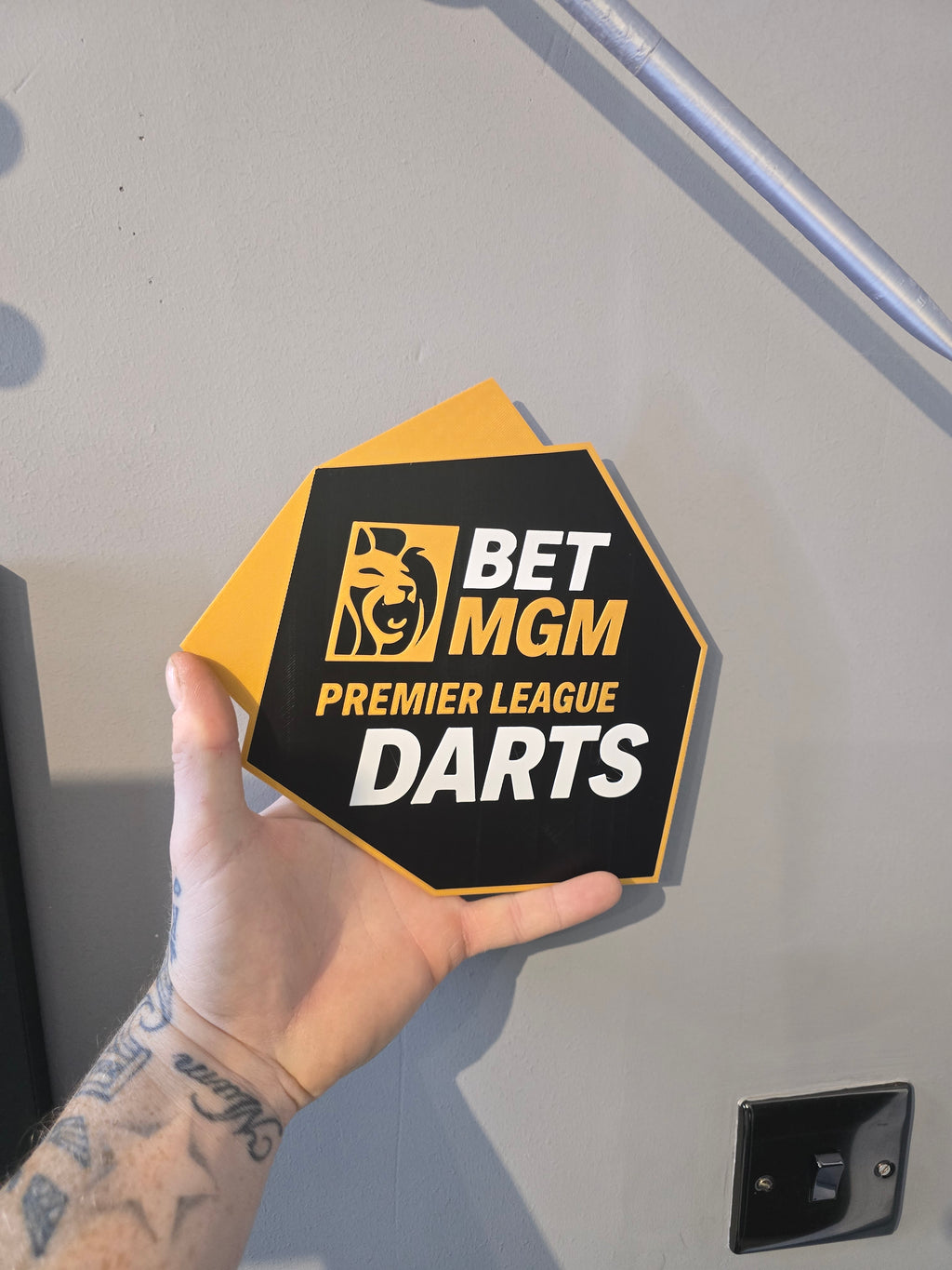 Bet MGM premier league Darts Sign wall art