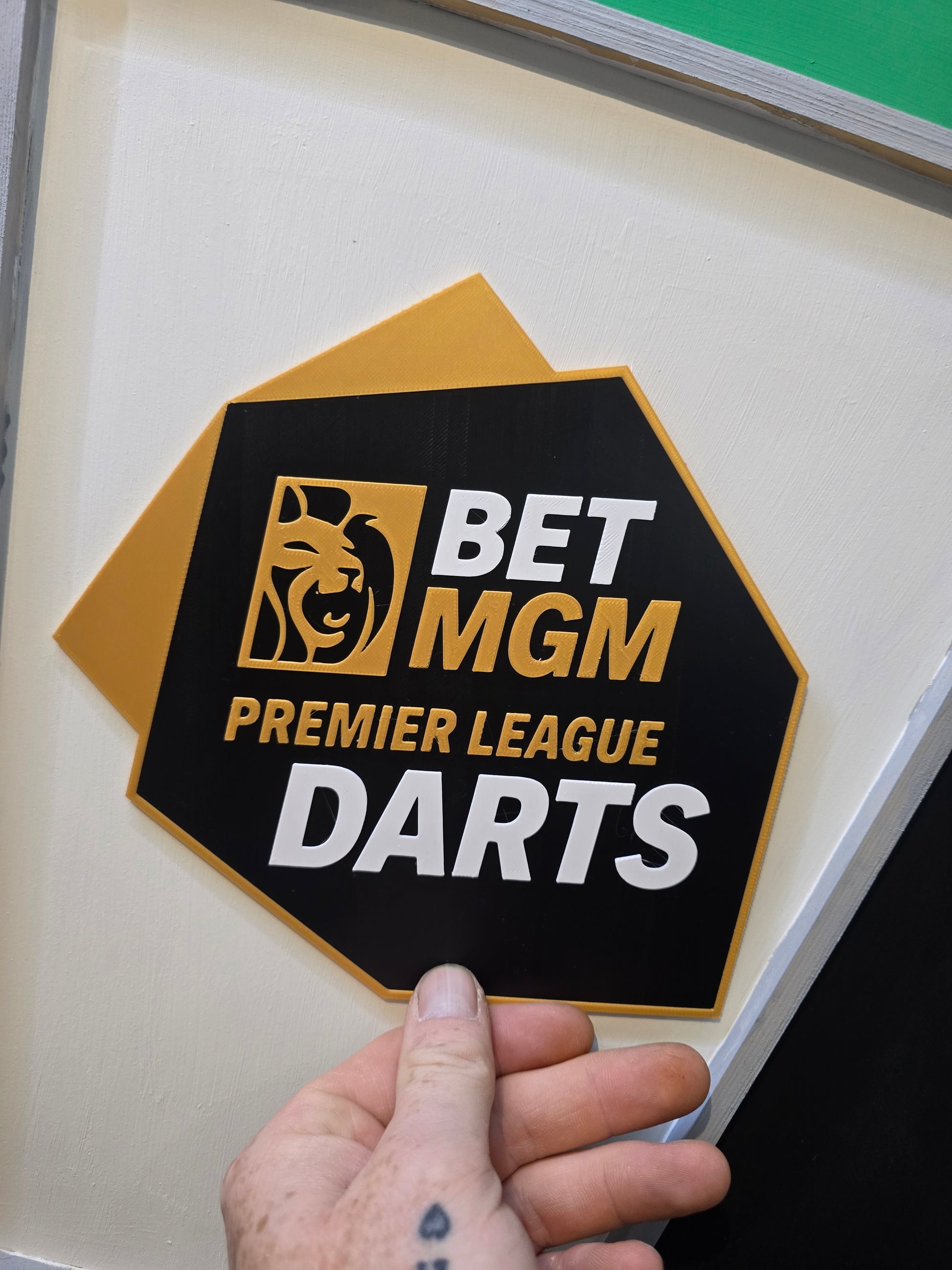 Bet MGM premier league Darts Sign wall art