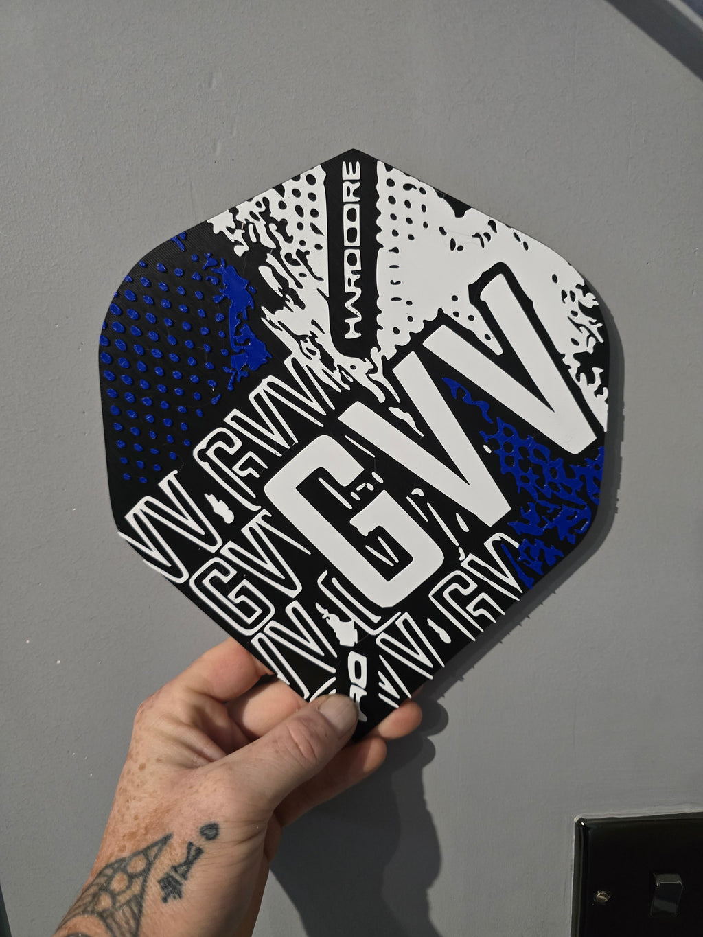 XL dart flight wall art - display flights for your wall