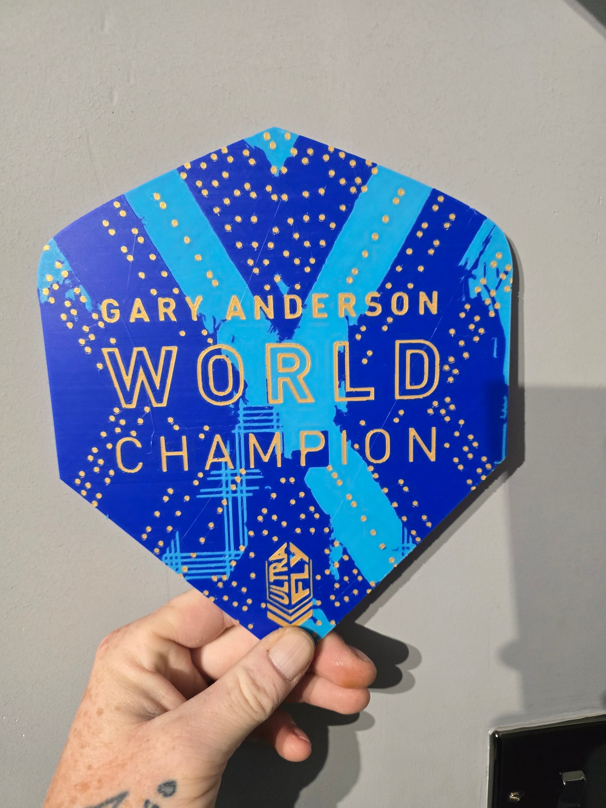 XL dart flight wall art - display flights for your wall