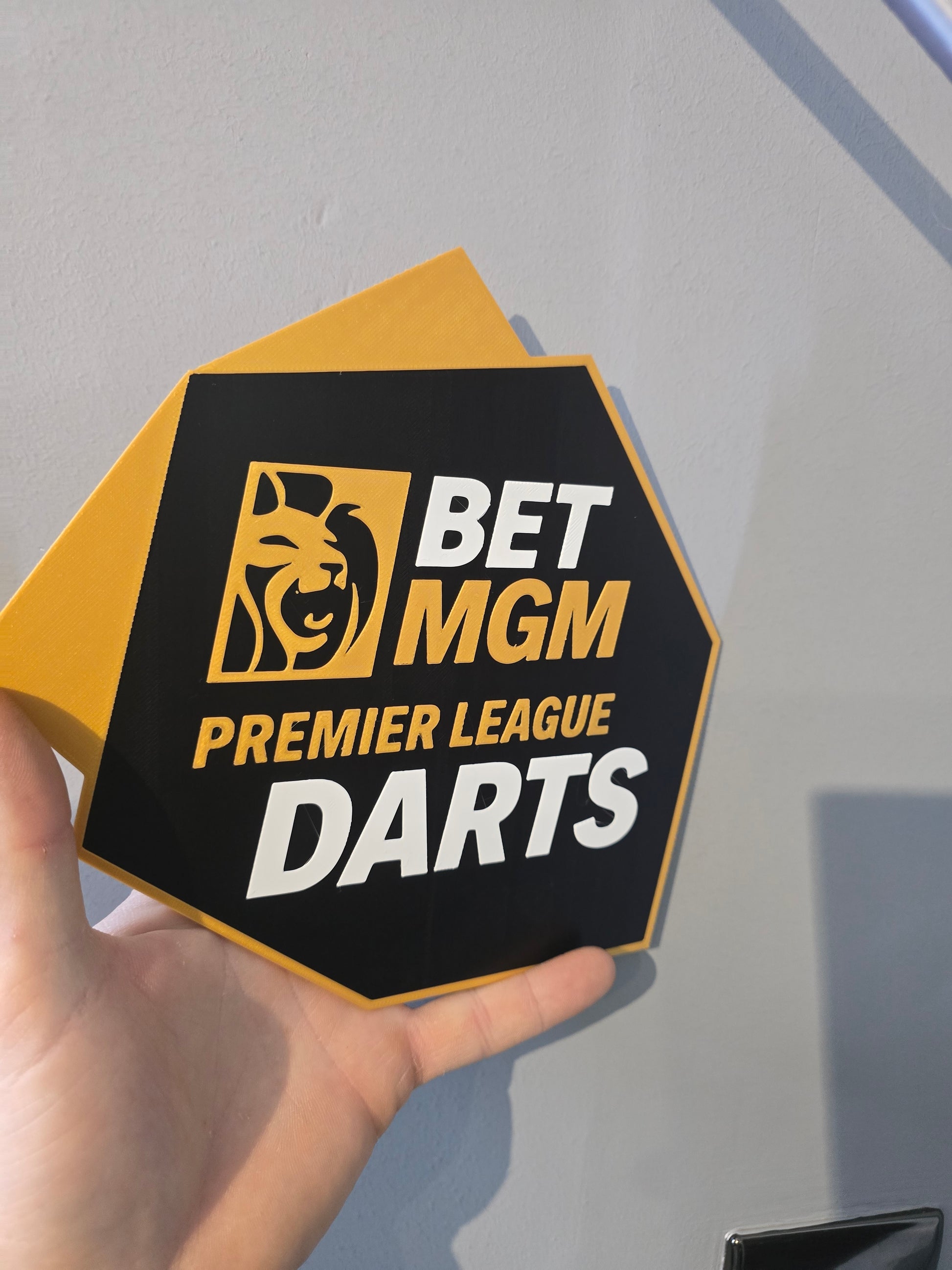 Bet MGM premier league Darts Sign wall art