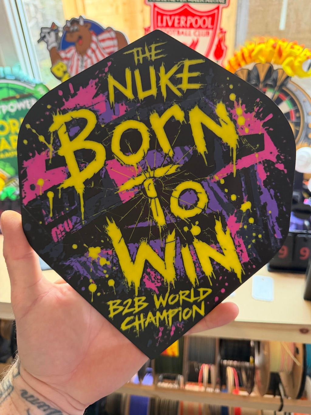 Born to Win Luke the Nuke Giant flight wall art